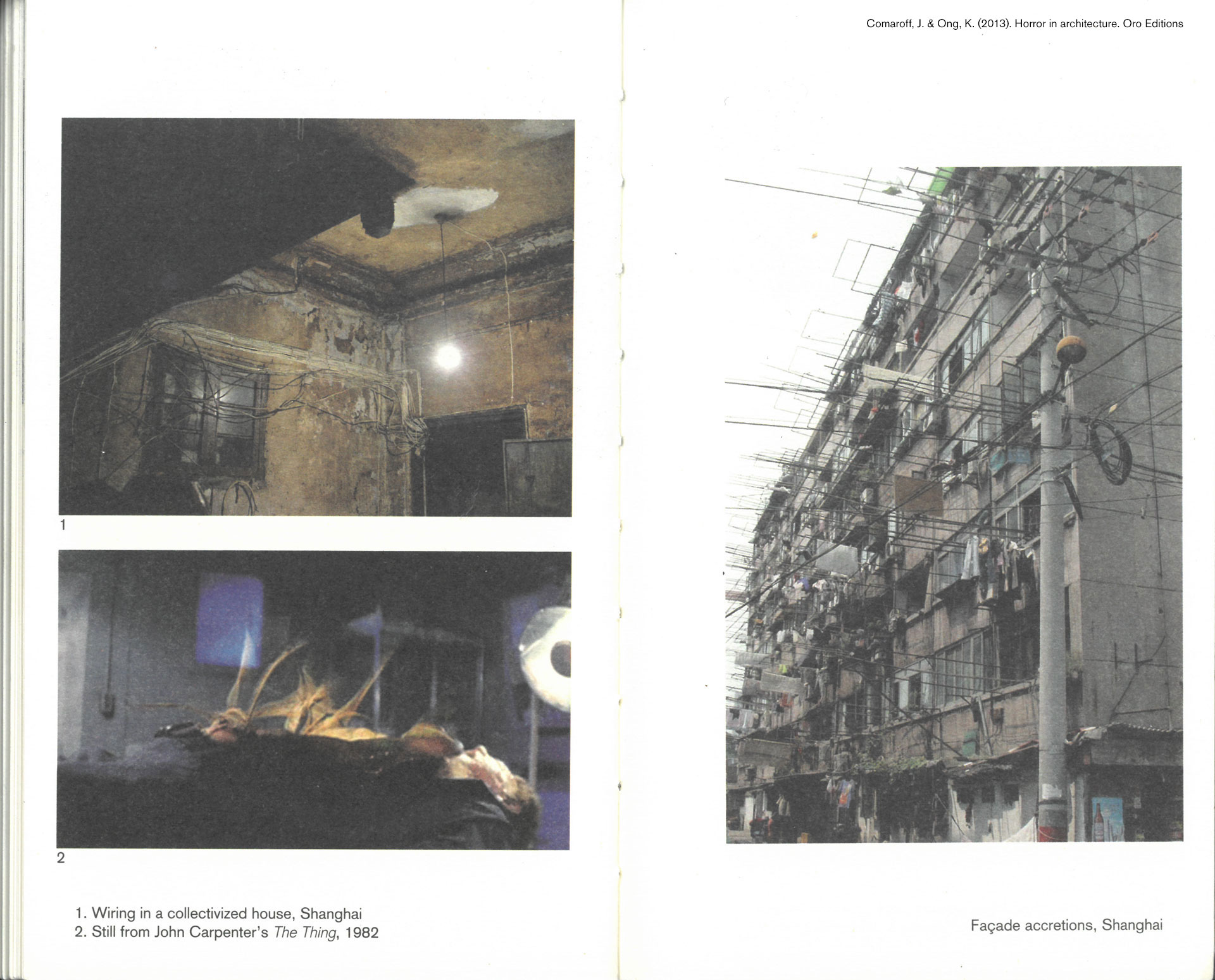 Illustration from Horror in Architecture by Comaroff & Ker-Shing, influencing the immersive digital environment in Interzone